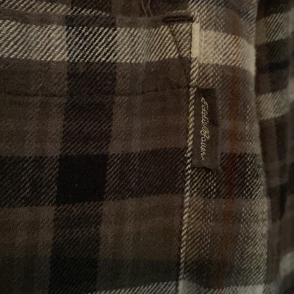 Eddie Bauer flannel plaid shirt nwt - Picture 2 of 4